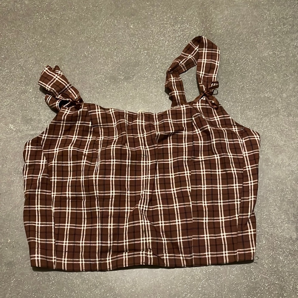 nwt brown tank top size m